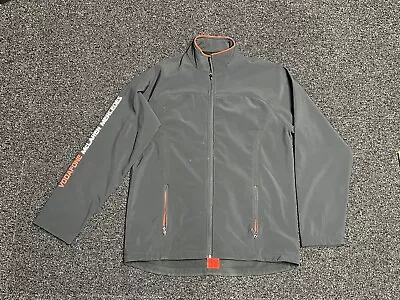 Vodafone Mclaren Mercedes Gray Zip Jacket Orange Reflective Lining Men's Large • $79.99