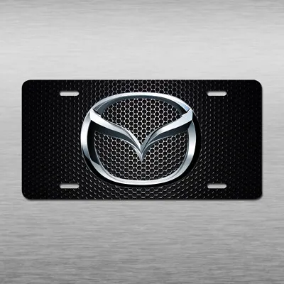 Mazda Vehicle License Plate CX-30 CX-5 50 Mazda6 Mazda3 Black Aluminum Car Tag • $14.98