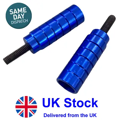 £6.49 • Buy Blue Stunt Scooter Pegs With Hardened Steel Axle Bolts (12.9) Pair