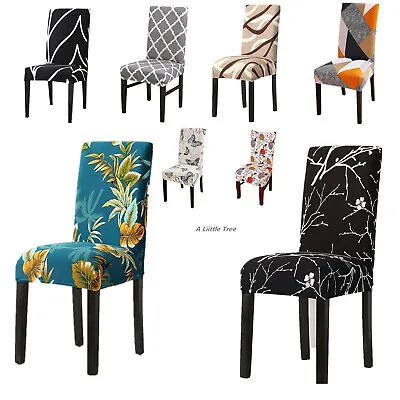 Dining Stretch Removable Chair Covers Slipcover Wedding Banquet Home Seat Cover • £4.99