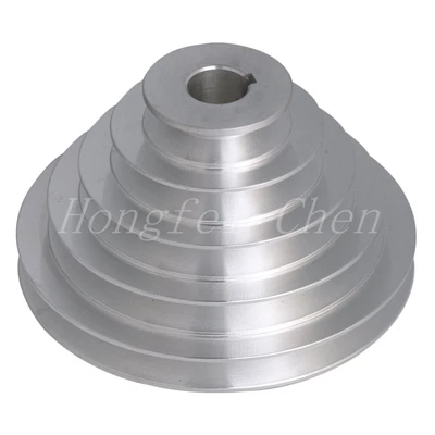 $50.65 • Buy Five Step Belt Pulley Aluminum For A-type V-belts And Timing Belts 15x8.2cm
