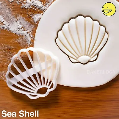 Seashell Cookie Cutter Nautical Beach Wedding Party Favor Mermaid Ocean Biscuit • $8.81