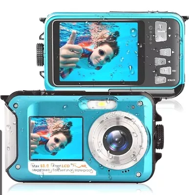 SEREE CA-0428 30 MP Full HD 1080P 48MP Underwater Video Recorder Camera Blue  • $24.95