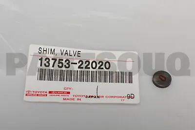 1375322020 Genuine Toyota SHIM VALVE ADJUSTING 13753-22020 • $5.50