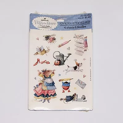 4 Hallmark Vintage Sealed Sticker Sheets Vera The Mouse 1997 Marjolein Bastin • $15.89