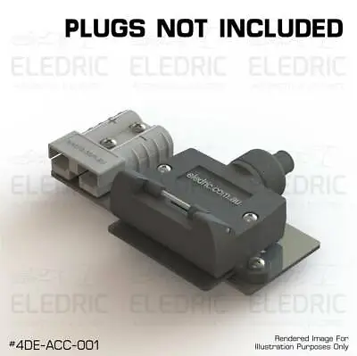 $18.95 • Buy Anderson Plug 50 Amp Flat 7 Pin Trailer Socket Mount Bracket Plate 50A - 001