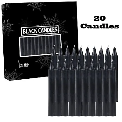 20 Pc Black Christmas ChimePyramidCarousel Spell - 4 Inch X 1/2 Inch Candles • $9.99