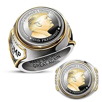Donald Trump Ring Men's Women's Rings Creative Jewelry MAKE AMERICA GREAT AGAIN • $4.99