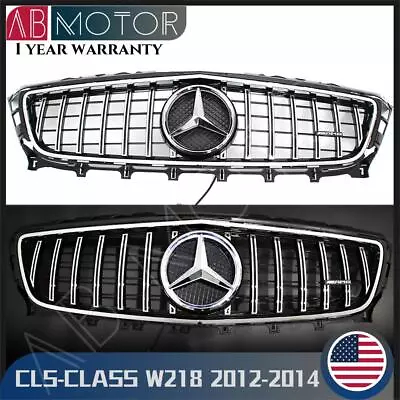 For Benz CLS-Class W218 2012-14 CLS350 CLS500 Chrome Silver GT Grille W/LED Star • $209