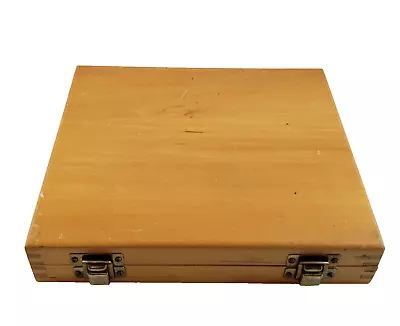 ~ Vintage Maple 100 Space Microscope Slide Storage Box ~ • $29.99