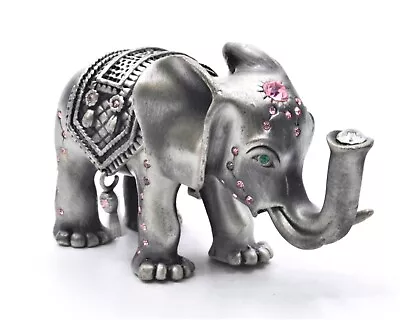 Bejeweled Elephant Trinket Box. Hand Crafted With Swarovski Crystals • $59.99