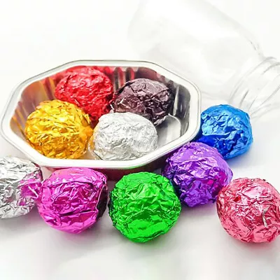 £3.13 • Buy 100Pcs Foil Candy Package Paper Chocolate Aluminum Candy Sugar Food Tin Pa E UR