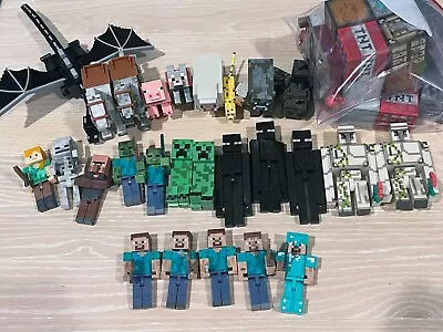 Jazwares Mojang MINECRAFT Action Figures PICK Diamond Steve Iron Golem & MORE! • $4.99