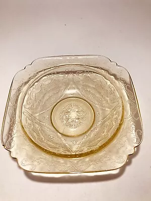 Vintage Amber DEPRESSION 7” Soup Or Salad Bowl MADRID Federal Glass • $5