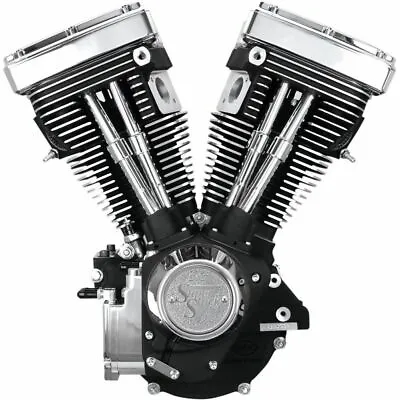 Black & Chrome S&S 80  1340cc Evolution Evo V80 Long Block Motor Engine 310-0233 • $5813.95