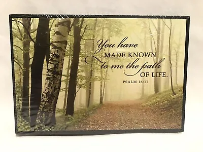 P. Graham Dunn “Psalm 16:11-You Have Made Known”Woods/Road-Table/Wall Plaque NIP • $11.99