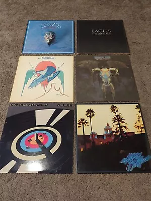 Lot Of 6 Vintage Eagles Vinyls Greatest Hits Hotel California On The Border Long • $29.99