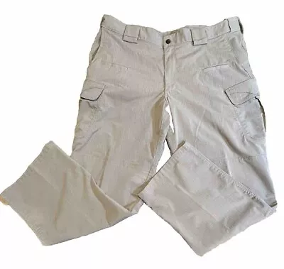 5.11 TACTICAL Pants Men’s 38X30 Khaki Beige TACLITE PRO Ripstop Cargo EUC • $23.02