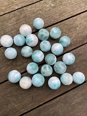 Larimar Ball Deep Blue Dolphin Stone  AAA+ : Peace: Love : Tranquility 6/8g • £13.99