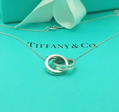 £327.99 • Buy Tiffany & Co. 1837 Interlocking Circles 18 Inches Necklace In Silver, RRP £430