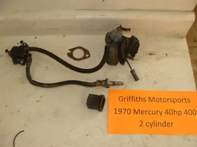 1970 Mercury Outboard 40hp 2 Cyl 400 Carb Carburetor Oem Gas Tank Connector • $165