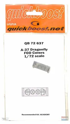 QBT72637 1:72 Quickboost A-37 Dragonfly FOD Covers (ACA Kit) • $12.69