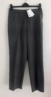 M&S Classic Pull On  Standard Rise Tapered Trousers BNWT Size 12 Short • £10.99