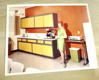 Vintage Colored Real Photo Mcm Kitchen Furniture Santa Clara California • $49.99