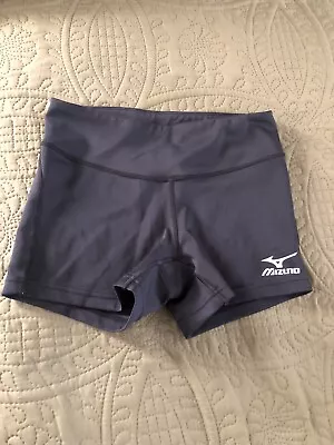 Womens S Mizuno Proformance Volleyball Compression Shorts Navy Black Small • $5