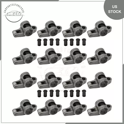 Stainless Steel Roller Rocker Arm 1.6 Ratio 3/8  Studs For Chevy 400 350 327 305 • $127.95