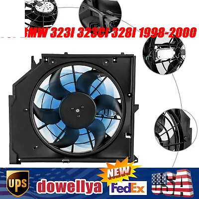 For 2001-2006 BMW 3 Series 325CI 330CI Electric Radiator Cooling Fan Assembly • $86