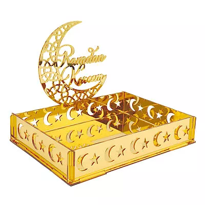 Dessert Food Acrylic Tray Ornament Eid Mubarak Islamic Ramadan Kareem Decoration • $16.79