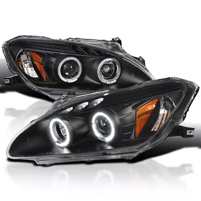 Black Fits 2000-2003 Honda S2000 Ap1 Hid Type Led Halo Projector Headlights Lamp • $175.99