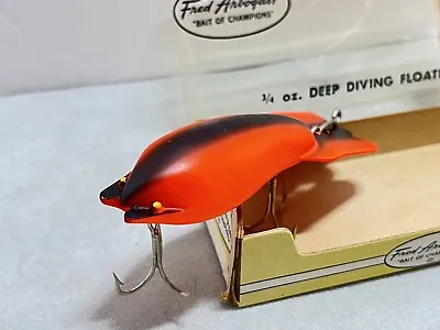 Fred Arbogast Mud Bug In Incredible Fluorescent Orange Color With Original Box • $29.95