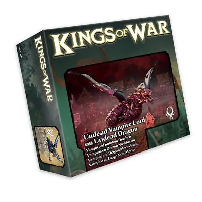 Vampire Lord On Undead Dragon - Kings Of War Warhammer Fantasy Zombie Wyrm THG • $52.95