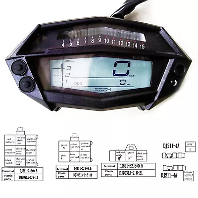 For Kawasaki Motorcycle Digital Tachometer Odometer Gear Indicator Speedometer • $47.43