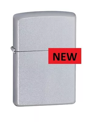 Zippo Satin Chrome   Lighter  Free  United Kingdom.   Shipping.................. • £19.99