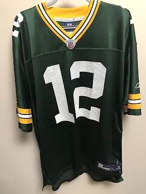 Green Bay Packers Aaron Rodgers #12 Reebok On Field Green Jersey Men’s Sz XLarge • $18.69