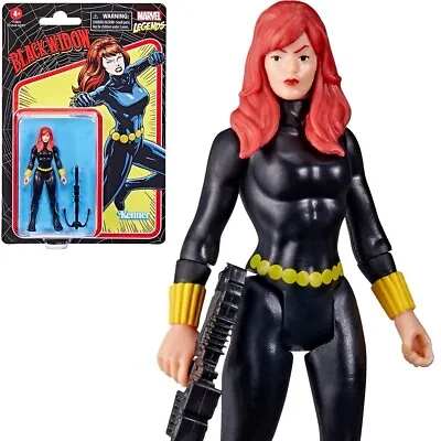 Marvel Hasbro Legends Series 3.75-inch Retro 375 Collection Black Widow Figure • £10.99