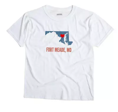 Fort Meade Maryland MD T-Shirt HEART • $18.99