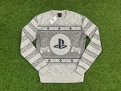 Official Playstation Men's Ugly Christmas Sweater PS Controller Pullover Small • $24.99