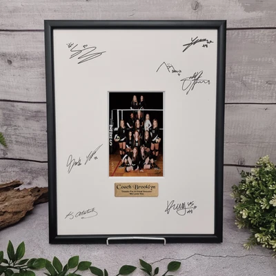 $50 • Buy Coach Black Signature Frame 4x6 Photo - Made To Order Custom Gift