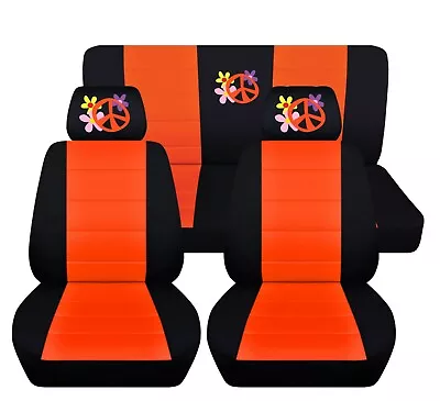 Flower Power Car Seat Covers Fits 2011-2014 Volkswagen Beetle  • $179.99