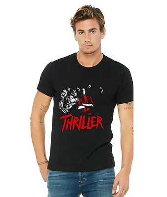 Michael Jackson Thriller Zombie Unisex Adult Crewneck Short Sleeve Shirt • £15.43