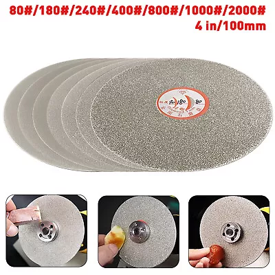 £7.37 • Buy 100mm Diamond Grinding Wheel Polishing Disc Set Sharpener Disc For Angle Grinder