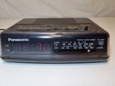 Panasonic RC-6066 Vintage AM/FM Alarm Clock Radio Red LED - Working • $26