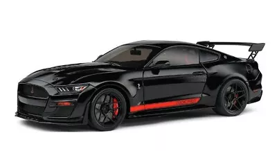 1:18 Solido SOL 1805909 Ford Mustang Shelby GT500 Black 2022 • £62.99