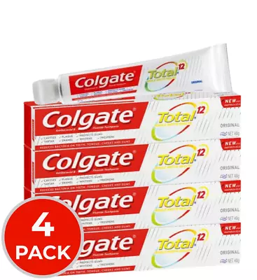 4 X Colgate Total Original Toothpaste 40g • $9.25
