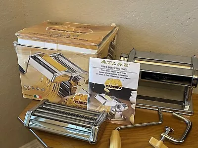 Marcato Atlas Model 150 Deluxe Pasta Machine Made In Italy Vintage Noodle Maker • $30