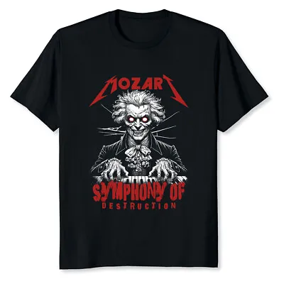 NEW LIMITED Mozart Funny Symphony Of Destruction T-Shirt • $18.99